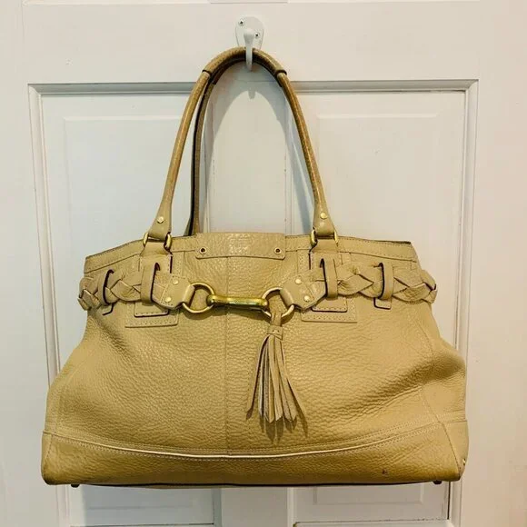 Coach Y2K 2000 Hobo Hamptons Leather Tassel Shoulder Bag No. 10529